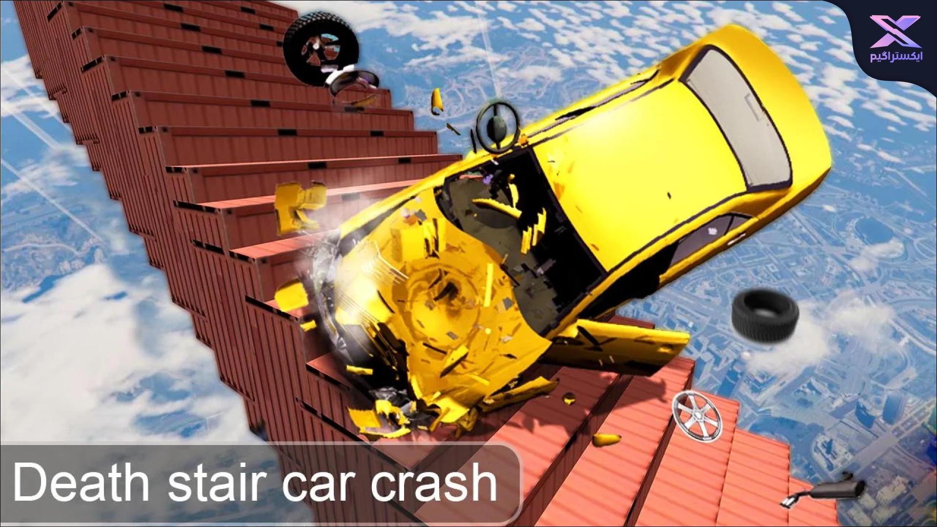 دانلود بازی Beam Drive Crash Death Stair C - بازی شبیه ساز تصادف اندروید