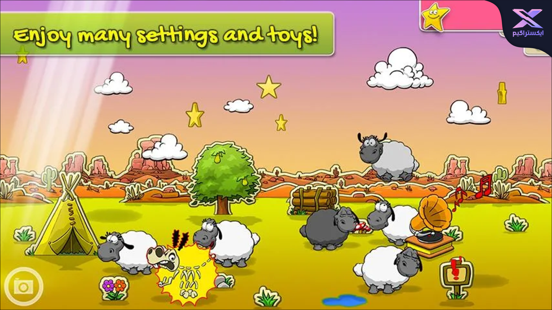 دانلود بازی Clouds & Sheep Premium اندروید | ابرها و گوسفندها