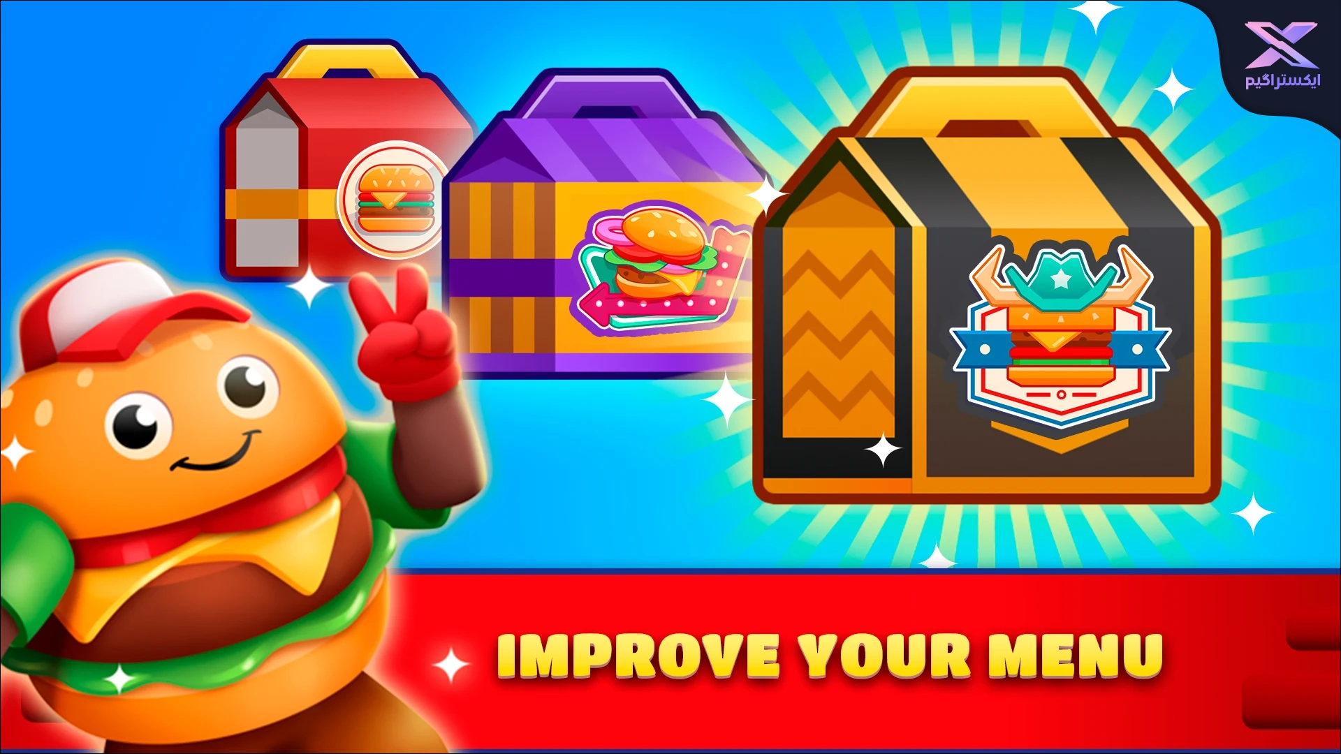 دانلود بازی Idle Burger Empire Tycoon - بازی شبیه ساز فست فودی موبایل