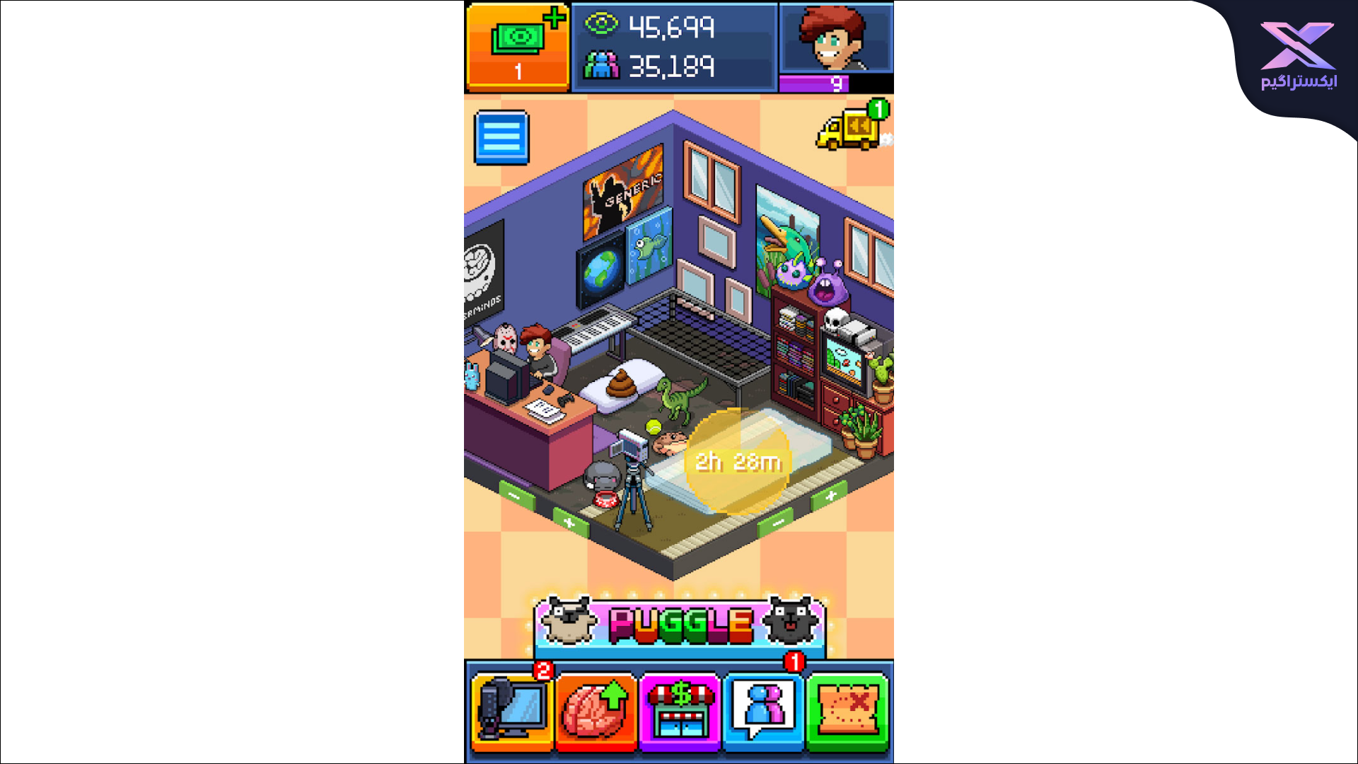 دانلود بازی PewDiePie’s Tuber Simulator اندروید | شبیه ساز زندگی یوتیوبرها