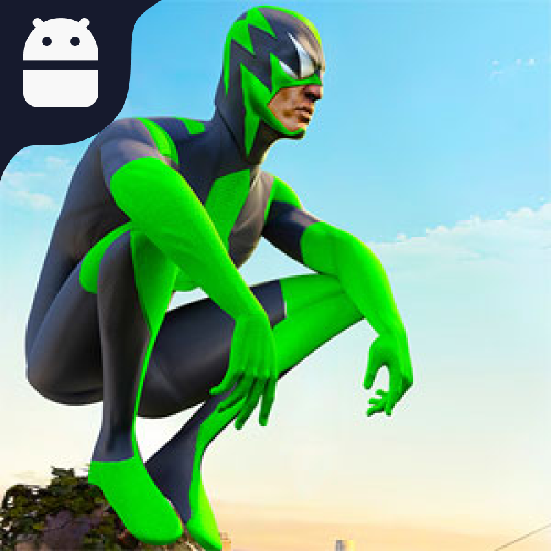 دانلود بازی Rope Frog Ninja Hero اندروید | مرد عنکبوتی سبز مود