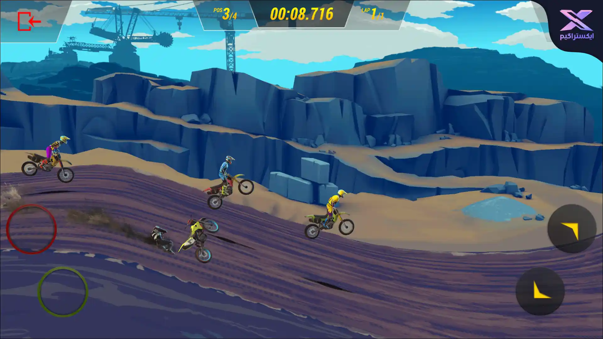 دانلود بازی Mad Skills Motocross 3 - بازی موتور کراس 3 مود