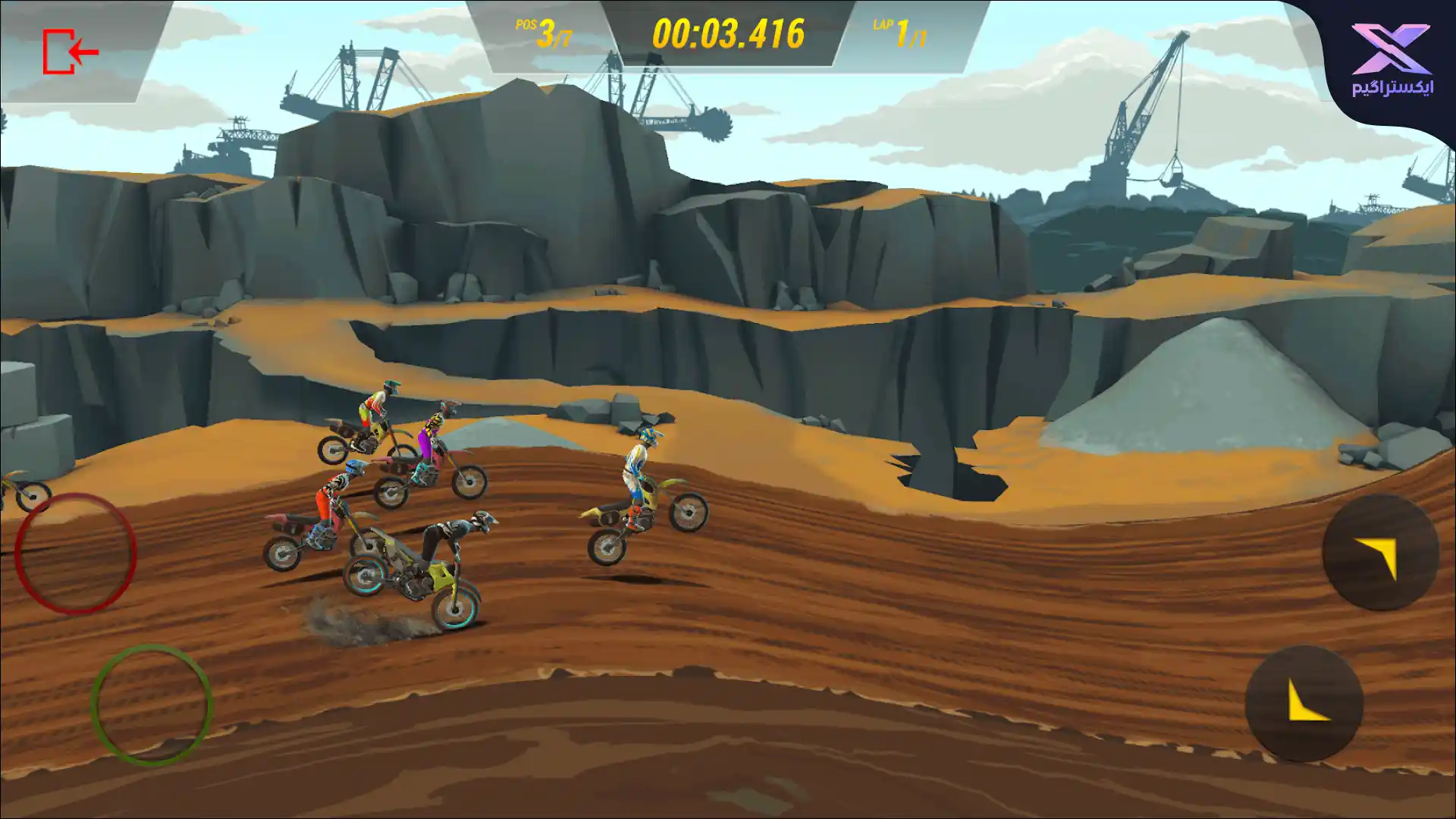 دانلود بازی Mad Skills Motocross 3 - بازی موتور کراس 3 مود