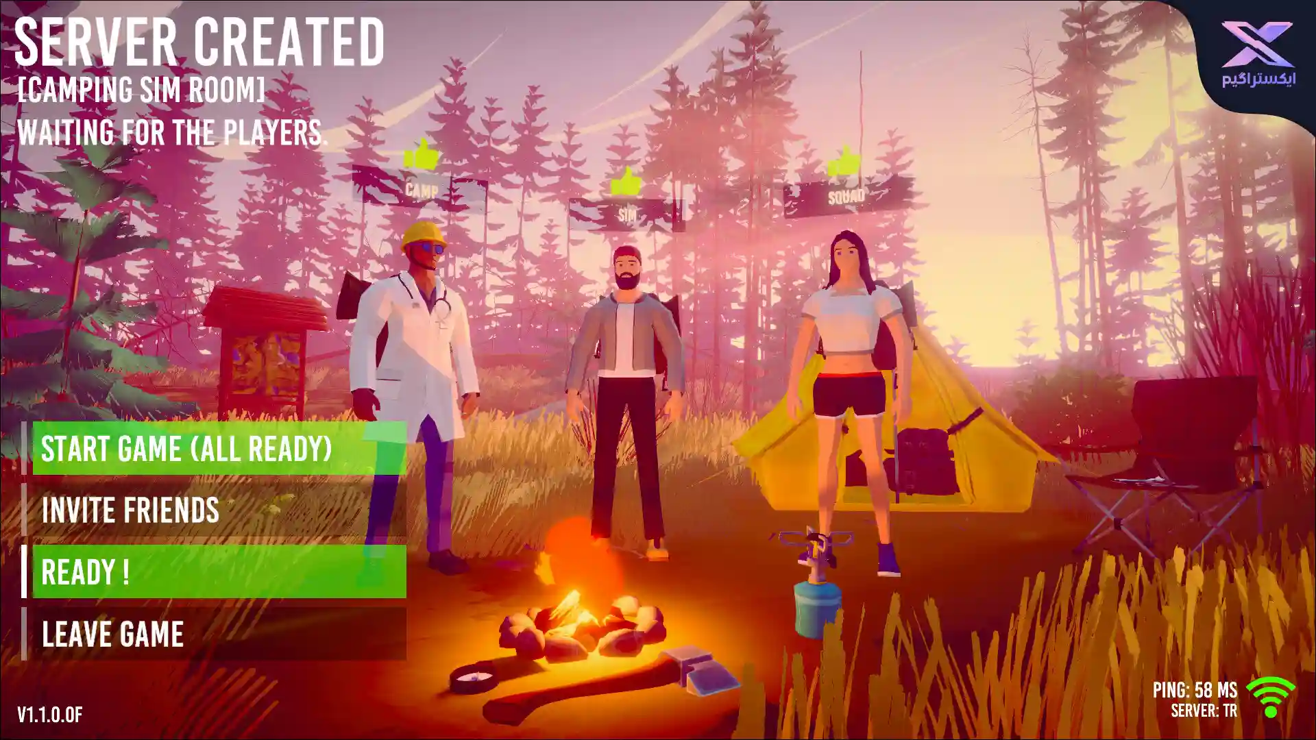 دانلود بازی Camping Simulator The Squad - بازی شبیه ساز کمپ نسخه فشرده