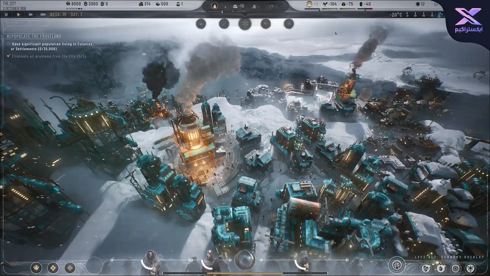 دانلود بازی Frostpunk 2 برای کامپیوتر - فراست پانک 2 نسخه فشرده