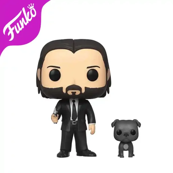 اکشن فیگور John in Black Suit with Dog Buddy - جان ویک